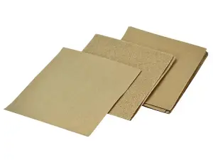 Faithfull 742510 Cork Block Glasspaper Sanding Sheets Assorted Pack 10 FAIACBGPA