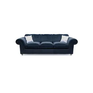 Windsor 3 Seater Royal Sofa - Silver Feet