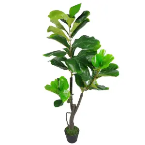 120cm Leaf Design UK Artificial Realistic Plant Fiddle Fig Tree