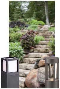 Luminosa Evo LED 1 Light Outdoor Small Bollard Light Graphite IP54