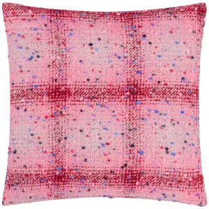 Heya Home Connie Check Jacquard Polyester Filled Cushion