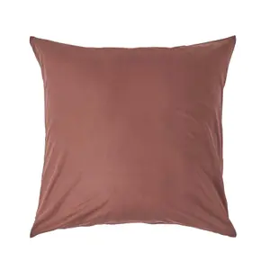 Homescapes Chocolate Continental Egyptian Cotton Pillowcase 200 TC, 60 x 60 cm