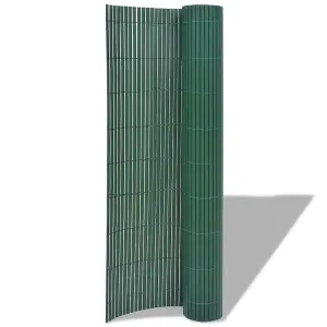 Berkfield Double-Sided Garden Fence PVC 90x300 cm Green