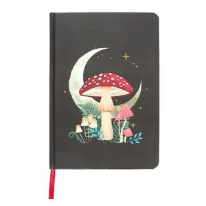 Something Different Mushroom A5 Notebook Black (One Size)