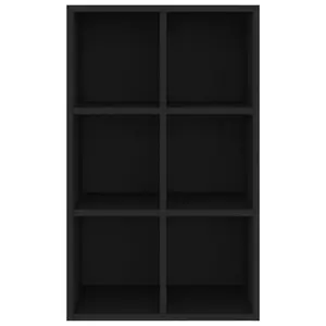 Gardinier Book Cabinet 66 x 30 x 98 cm Engineered Wood Black