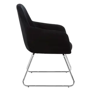 Interiors by Premier Stockholm Black Fabric Chair