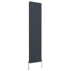 Right Radiators 1800x408 mm Vertical Double Flat Panel Designer Radiator Anthracite