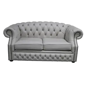 Chesterfield 2 Seater Shelly Seely Leather Sofa Bespoke In Buckingham Style