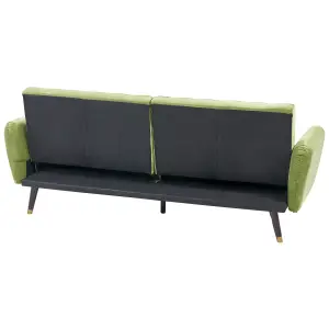 Sofa Bed VIMMERBY Olive Green Velvet