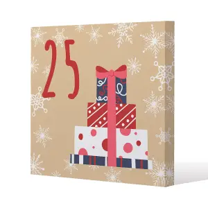 Advent calendar 25 days of christmas (canvas) / 114 x 114 x 4cm