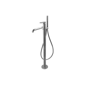 Fonthill Polished Chrome effect Floor-mounted Shower mixer Tap