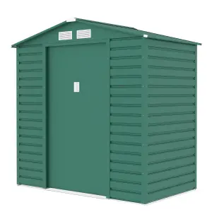 BillyOh Upton Apex Metal Shed - 7x4ft - Green