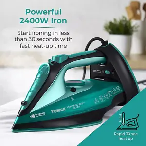 Tower Ceraglide Cordless Iron Teal