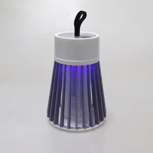 Fly Killer Lamp - Cordless Freestanding or Hanging Indoor Outdoor Garden UV Light Zapper - Attract & Zap Insects Mosquitos Midges