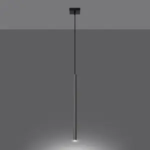 Pastelo Steel Grey 1 Lights Modern Pendant Ceiling Light