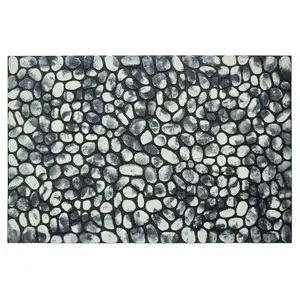 Nicoman Stone Pattern Doormat 60 x 40cm - Grey