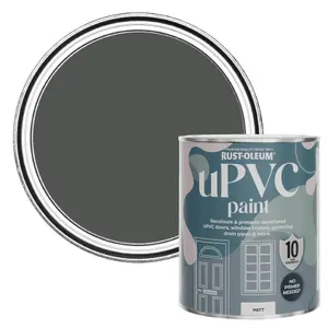 Rust-Oleum Graphite Matt UPVC Paint 750ml