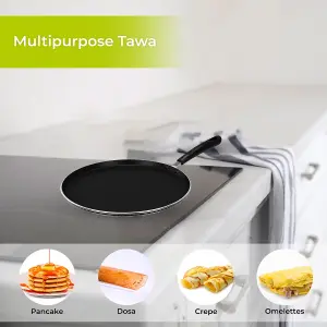 Royalford Pancake Pan Dosa Tawa Non-Stick Induction Crepe Griddle Roti Pan Royalford 28 CM