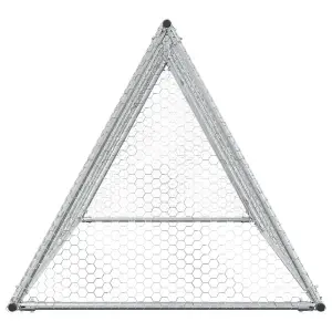 Chicken Cage Silver 200x105x91 cm Galvanised Steel