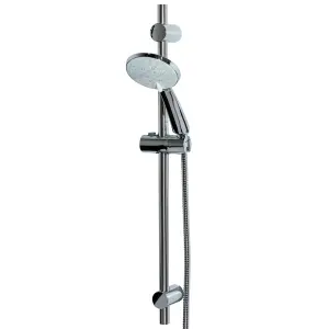 Showerdrape Activo Chrome 5-spray Pattern Shower Riser Rail Kit