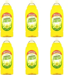 Cussons Morning Fresh Lemon Washing Up Liquid 675ml (Pack of 6)