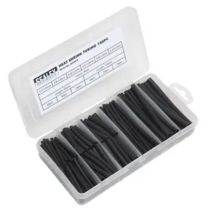 Sealey Heat Shrink Tubing Assortment 180pc 50 & 100mm Black HST501B