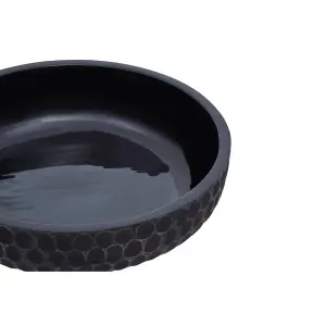 Interiors by Premier Kara Large Black Finish Bowl