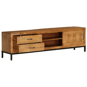 Berkfield TV Cabinet Solid Mango Wood 140x30x40 cm