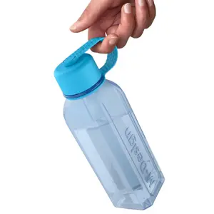 URBNLIVING 500ml Blue Reusable Water Drinking Sports Bottle Container Flask with Leakproof Lid