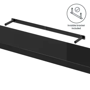 GoodHome Cusko Rectangular Floating shelf (L)118cm x (D)23.5cm