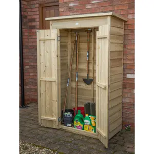 Forest Garden Tall 750L Tongue & groove Pent Garden storage 1380mm 1080mm