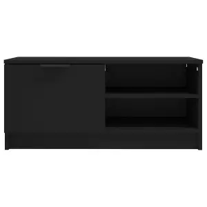 Berkfield TV Cabinets 2 pcs Black 80x35x36.5 cm Engineered Wood