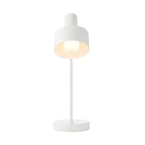 Nordlux Matis Indoor Living Dining Bedroom Table Lamp In White (Diam) 12.5cm