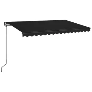 Berkfield Manual Retractable Awning 450x350 cm Anthracite