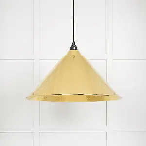 Hammered Brass Hockley Pendant