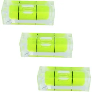 Taksar 29mm Mini Spirit Level Bubble Square (3 Pack)