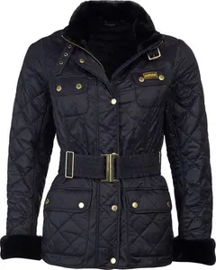 Womens Barbour International Modern International Polarquilt Jacket - Black - UK: 18