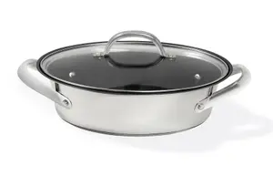 Meyer All-in-1 Black Round Stainless Steel Durable Easy Clean Non-Stick Frying Pan