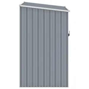 Berkfield Garden Shed Grey 87x98x159 cm Galvanised Steel