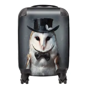 Owl In A Top Hat Suitcase - Small