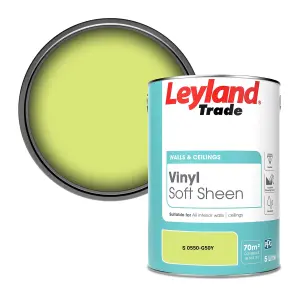 Leyland Trade Vinyl Soft Sheen Walls & Ceilings Emulsion Paint (S 0550-G50Y) - 5L