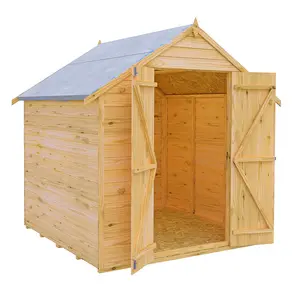 6 Ft. W x 6 Ft. D Garden Value Overlap Apex Shed No