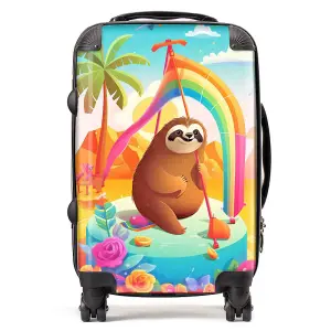 Sloth On A Beach Holiday Suitcase - Cabin