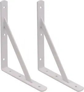 EAI - Strong Arm Shelf Bracket 500x330x30x4mm - White - Pair