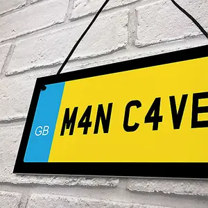 Red Ocean Man Cave Sign Hanging Wall Sign Shed Sign Gift For Dad Uncle Grandad Gift For Him