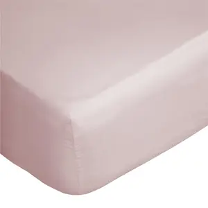 Belledorm 400 Thread Count Egyptian Cotton Fitted Sheet Blush (Kingsize)