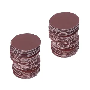 60 x Mixed Grit Hook and Loop 2 Inch Sanding Discs for Orbital Air Sanders