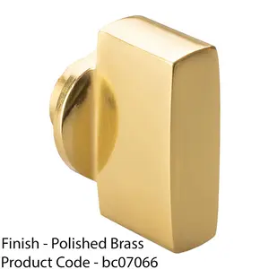 Polished Brass Large Cylinder Thumbturn Adapter - Twist Turn