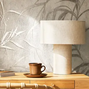 Galerie The New Design Book Metallic Warm Grey Leaf Wallpaper Roll