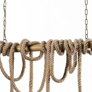 Luminosa Corda-Mauli Pendant Ceiling Light, Rope Design